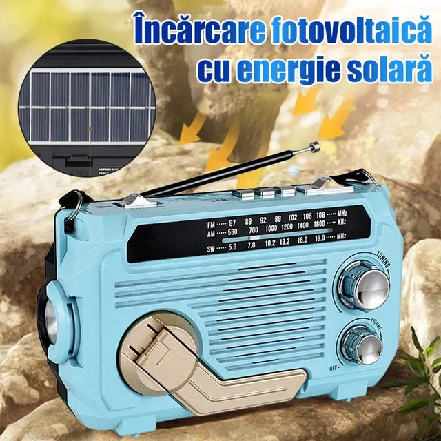 🏕️Φορητός πολυλειτουργικός φακός ραδιοφώνου AM