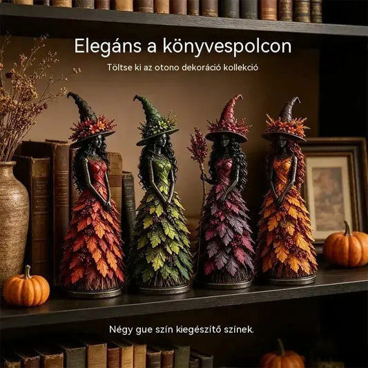🧙‍♀️ Elvarázsolt őszi boszorkányfigura