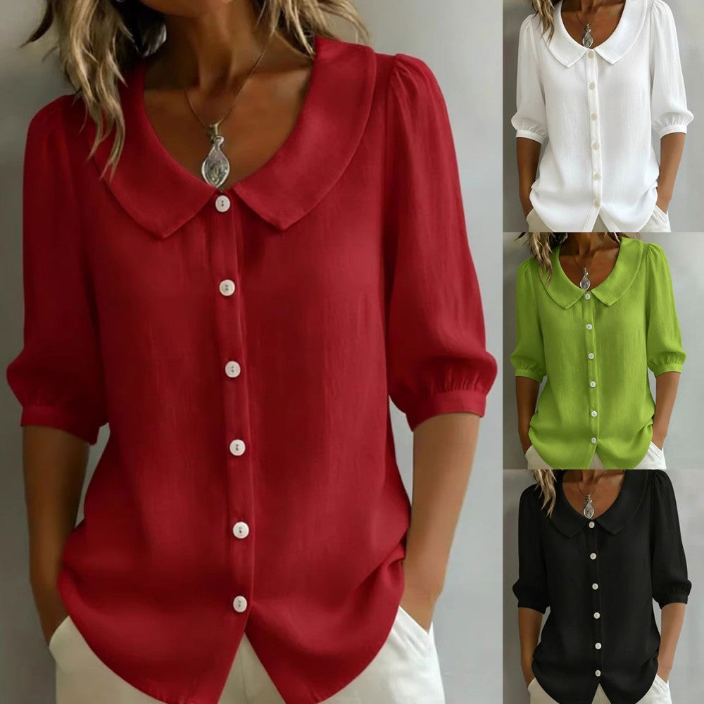 🌸【S-3XL】Női rövid ujjú, gombos kardigán – Tavaszi kötelező darab. Utánvétes fizetés lehetséges.✅