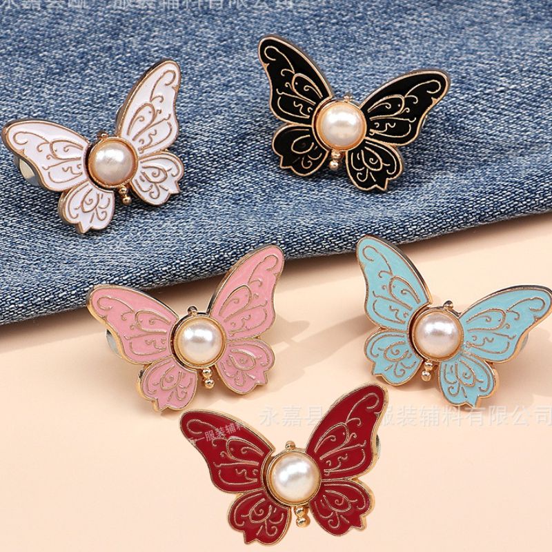 🌸🦋 Kupite 5, dobite 5 gratis 🎁💜 Snemljiva nastavljiva zaponka pasu v obliki metulja: orodje ni potrebno, popolnoma se ujema s kavbojkami, krili in oblekami ✨👗💃