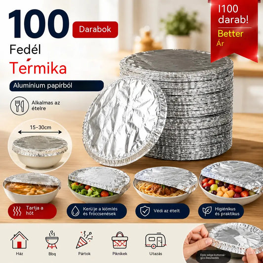 💥【100db】🍎🔥 Élelmiszeripari minőségű alumíniumfólia szigetelőborítás
