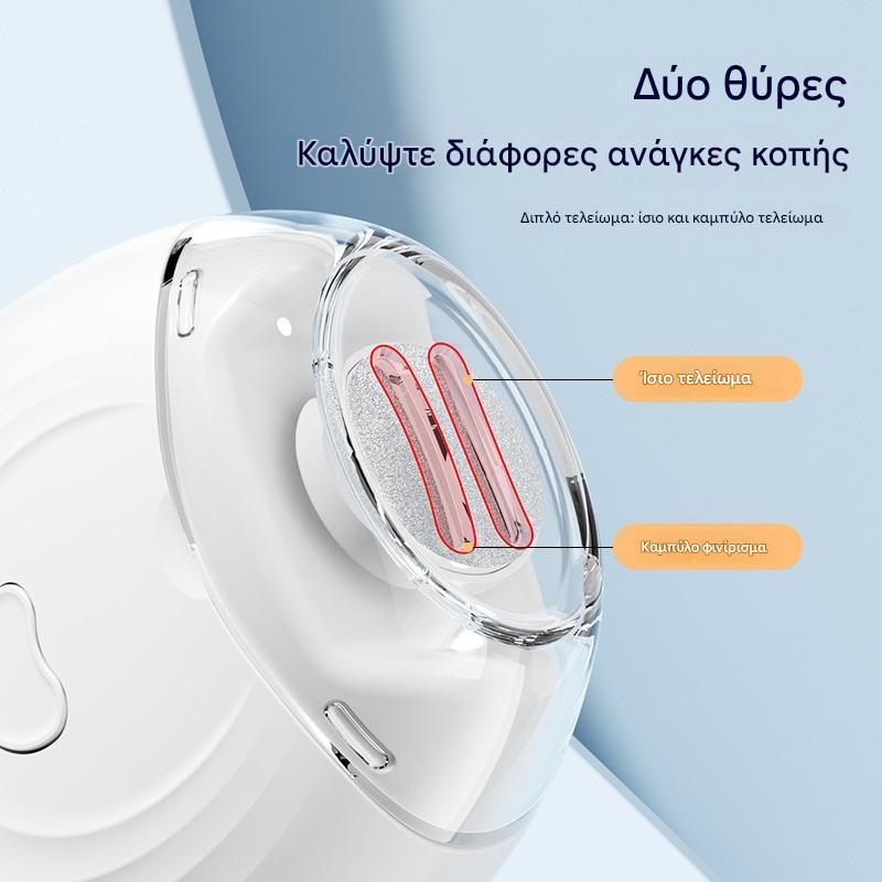 ✨ Αυτόματη λίμα νυχιών ，για ασφαλή και απαλή περιποίηση των νυχιών 👶🔧