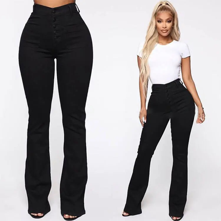 🔥👖【S-4XL】Ženske hlače z vgrajenimi petami - odlična elastičnost, udobne in varne za nošenje.