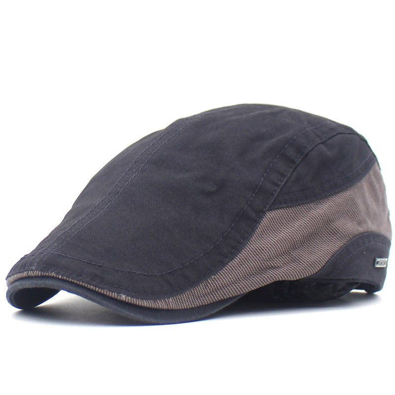 🧢Stylowy męski beret retro z łatkami