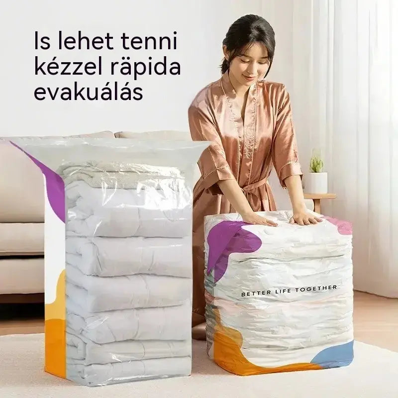 ⏳ Korlátozott ideig érvényes ajánlat 🔥【4 darabos készlet】Vákuumos kompressziós zsákok, porálló tárolózsákok