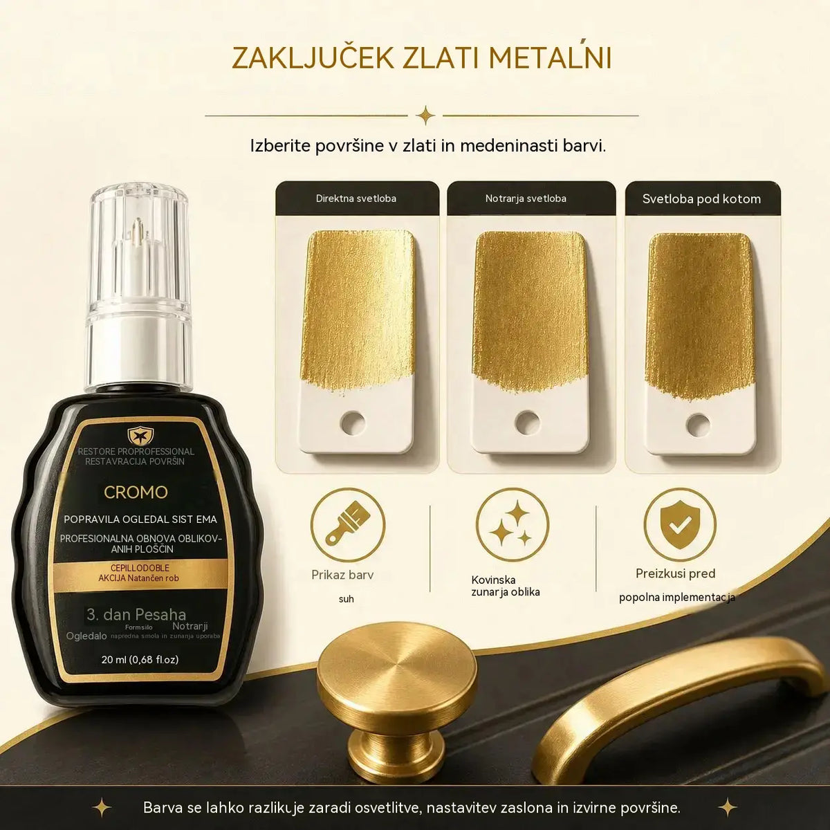 2-delni komplet za samo 22 € 🥳 Najbolje prodajan izdelek 🥳 💞 ✨🚗 Komplet za obnovo kromiranja — Odstrani oksidno plast in povrne kovini visok sijaj | Vrhunska kakovost