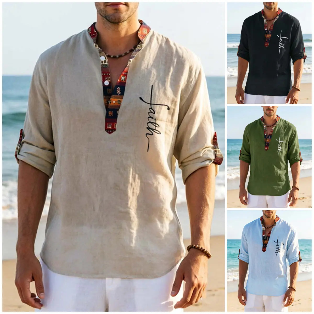 👔【S-3XL】💥 Férfi tiszta pamut V-nyakú póló, plus size ✅ Utánvétes fizetés