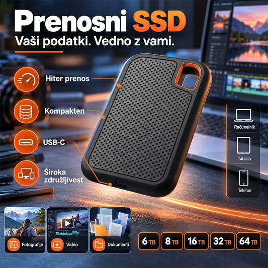 【Zadnji dan 🔥Ponudba za polovično ceno】💥【8TB】Visokohitrostni prenosni trdi disk velike zmogljivosti