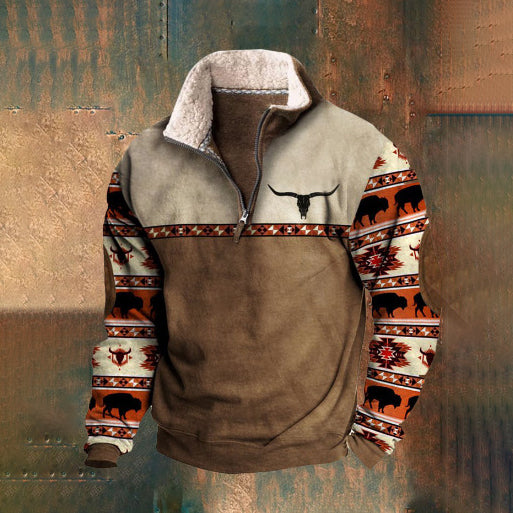 👕Nowy, modny męski sweter z długim rękawem 3D na jesień i zimę