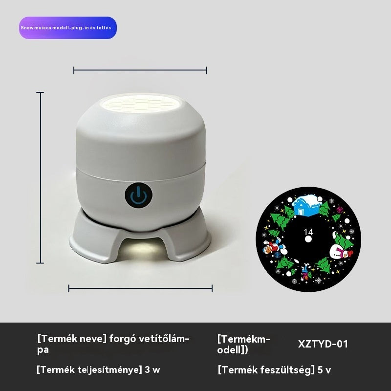 【50% kedvezmény ma】Dinamikus forgó LED projektor