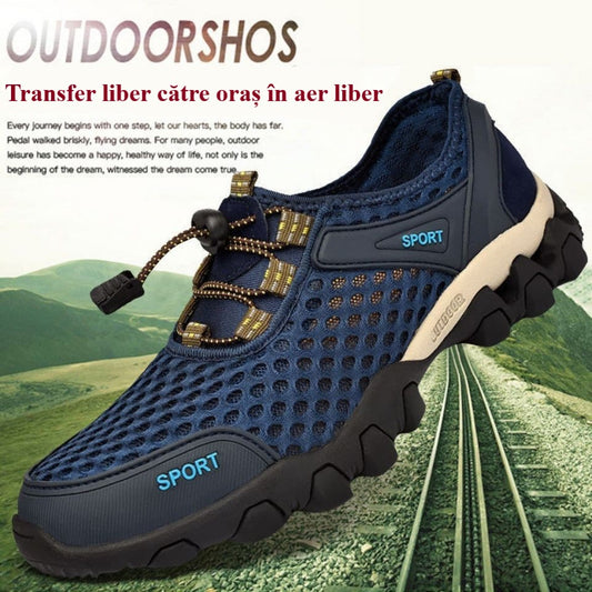 😍【39-44】👟 2025 Letnie oddychające buty trekkingowe z siateczki dla mężczyzn