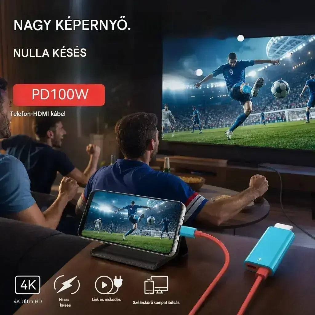 🔥 KORLÁTOZOTT IDEJŰ AJÁNLAT: 50% kedvezmény! 🔥 USB-C - HDMI adapterkábel Switchhez