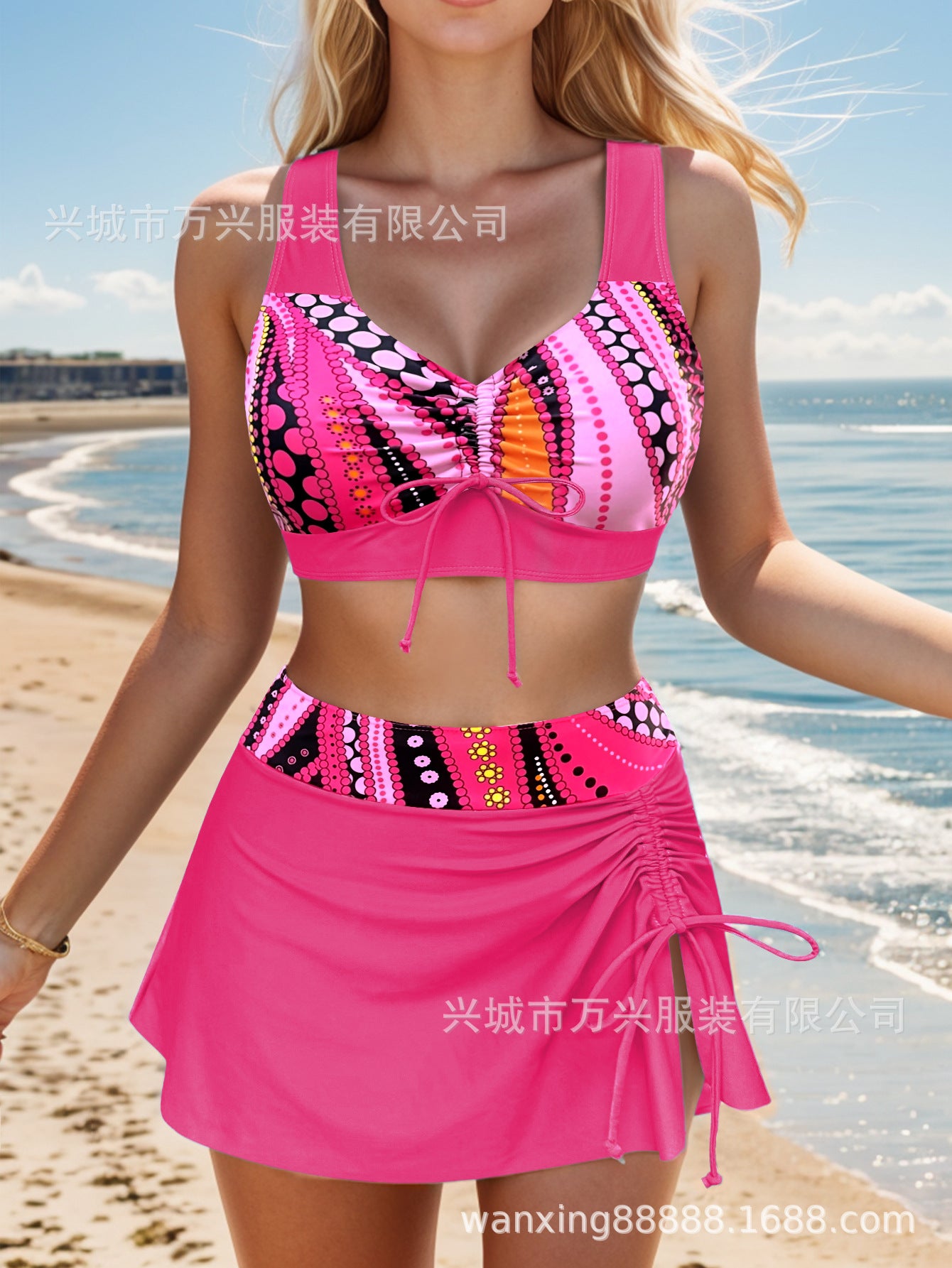 👙【S-2XL】2026 Új, divatos, mintás, kétrészes fürdőruha🩱Utánvétes fizetés