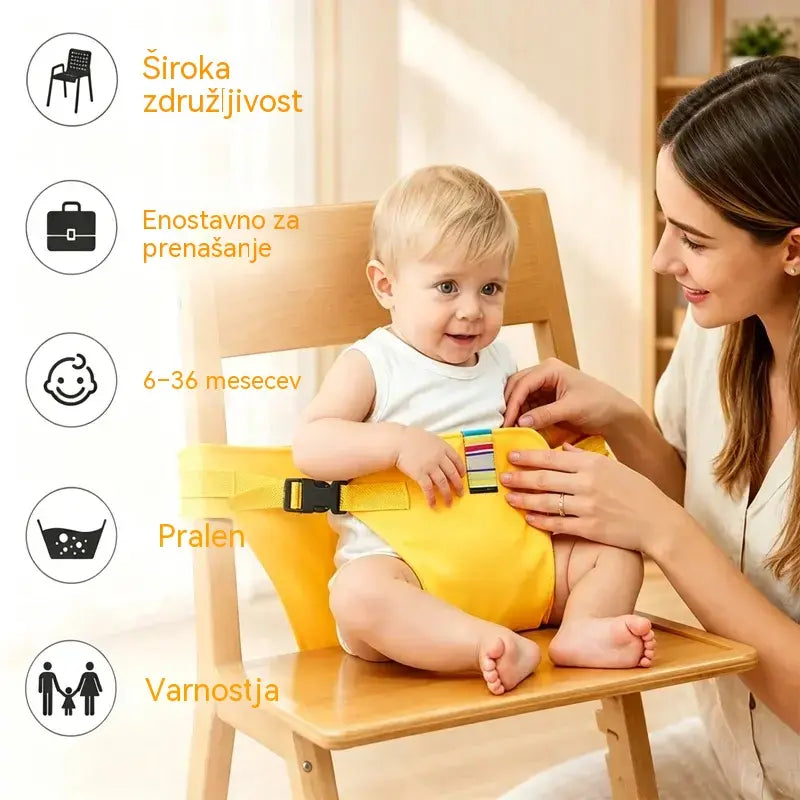 👶✨Varnostni pas za prenosni otroški stolček | Univerzalni varnostni pas za otroški stolček | Primerno za potovanja in izlete z vašim otrokom