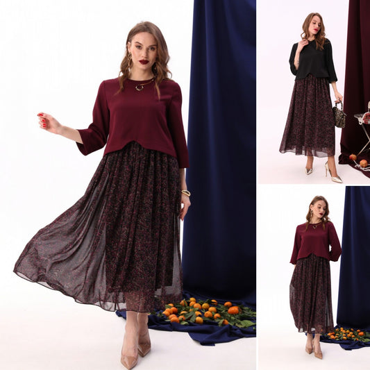 💖💖【S-5XL】Wysokiej jakości wiosenno-letnia nowa elegancka sukienka
