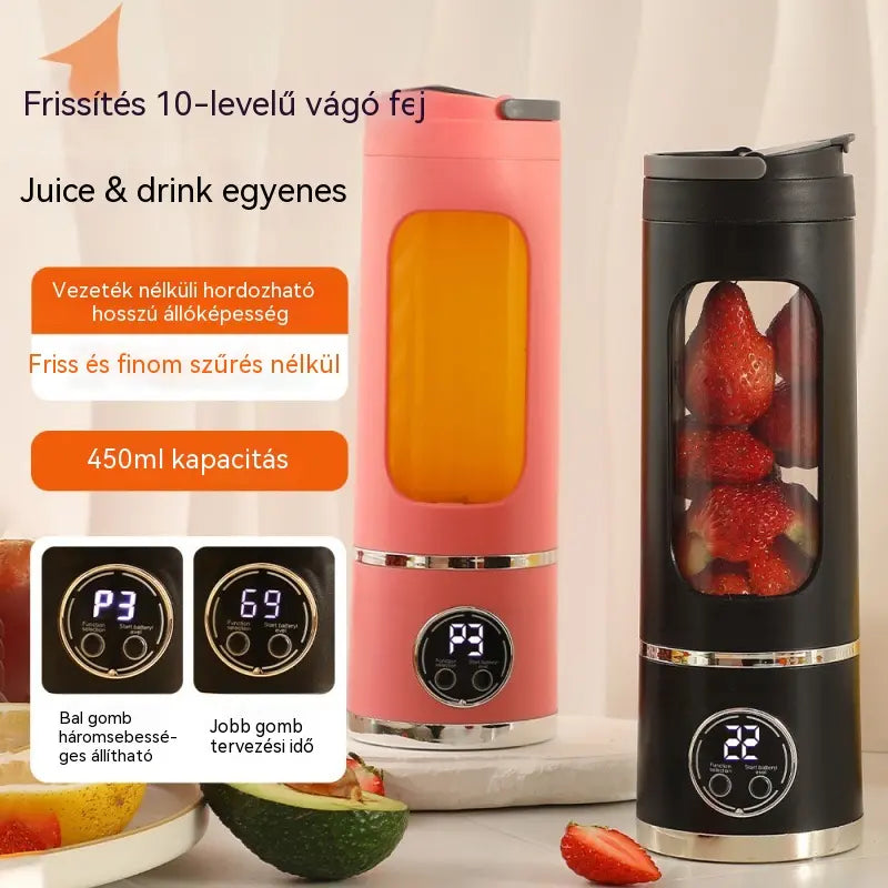 ✨🍹 Vezeték nélküli hordozható turmixgép 🔥 Vezeték nélküli és hordozható kialakítás