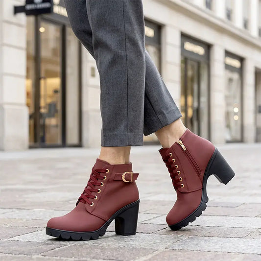 👢【Velikosti 35-42】Nepogrešljiv kos za jesen-zimo: elegantni ženski škornji s peto; popolna kombinacija mode in udobja za nošenje brez napora ves dan!