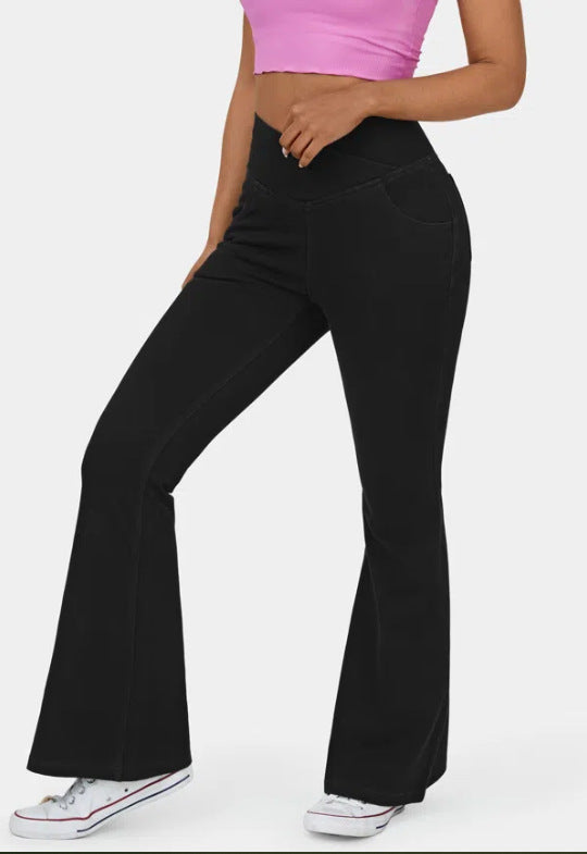 👖💕【XS-4XL】Νέο ψηλόμεσο τζιν παντελόνι με φαρδιά μπάκα και εφαρμοστή γραμμή, ανασηκώνει και τονίζει το σχήμα των γλουτών