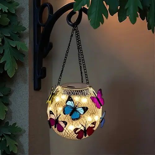 🦋💡【Kup 1, a 1 dostaniesz gratis】Piękny żyrandol solarny z motylem