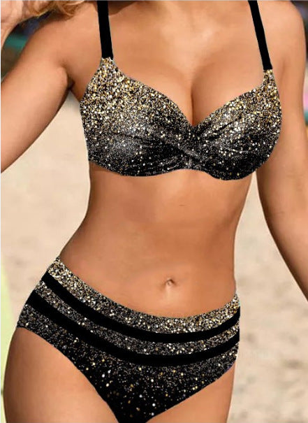 🌊👙【S~5XL】💋2026 Nove kopalke z razcepljenim potiskom za večje velikosti.