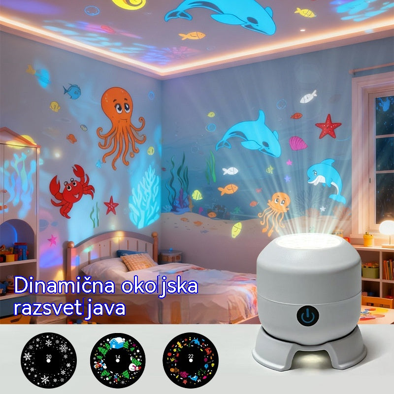 Dinamični vrtljivi LED projektor
