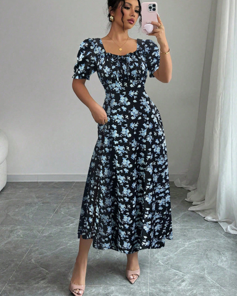 👗Zadnji dan promocije -50% popust! 【S-2XL】Elegantna poletna potiskana obleka, zračna in udobna, enostavna za ujemanje in vitka.
