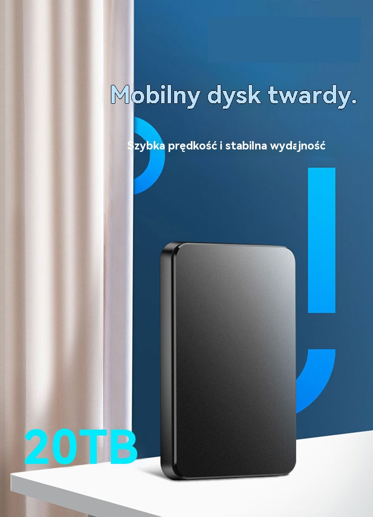 💻✨ Mobilny dysk twardy o ultra wysokiej pojemności 20 TB
