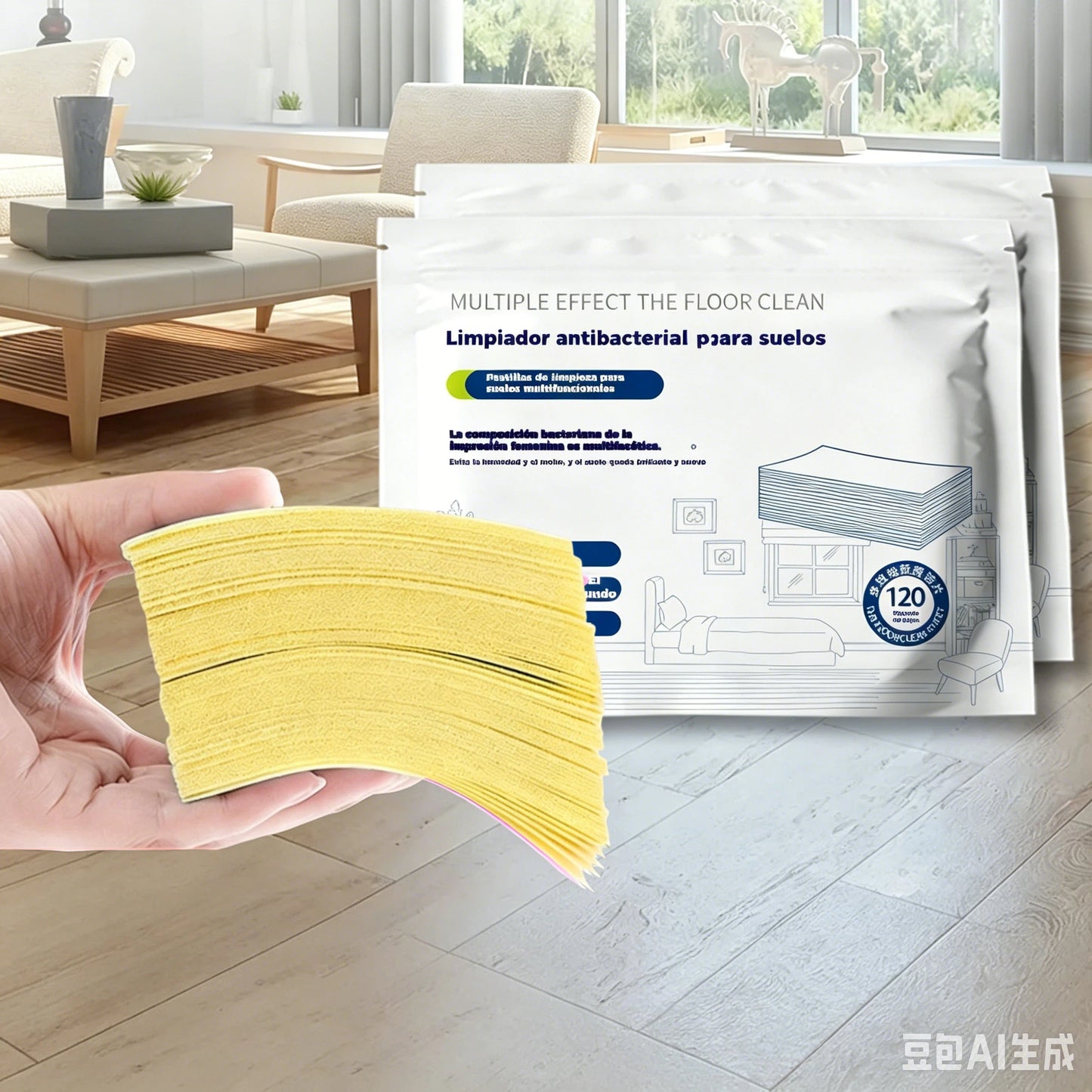 🧹【Kupite 1, dobite 1 GRATIS!】✨ 240 antibakterijskih in dezodorirajočih večnamenskih čistilnih tablet | Primerno za parket, laminat, ploščice in stene avtodomov