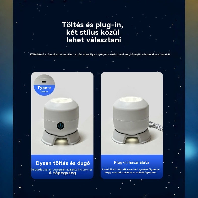 【50% kedvezmény ma】Dinamikus forgó LED projektor
