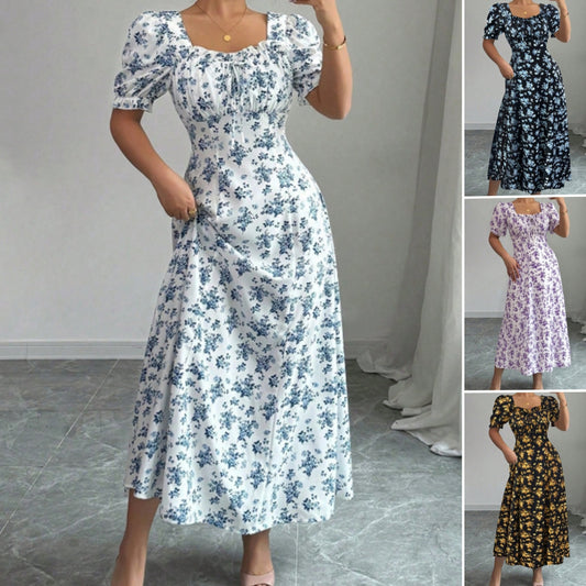 👗Zadnji dan promocije -50% popust! 【S-2XL】Elegantna poletna potiskana obleka, zračna in udobna, enostavna za ujemanje in vitka.
