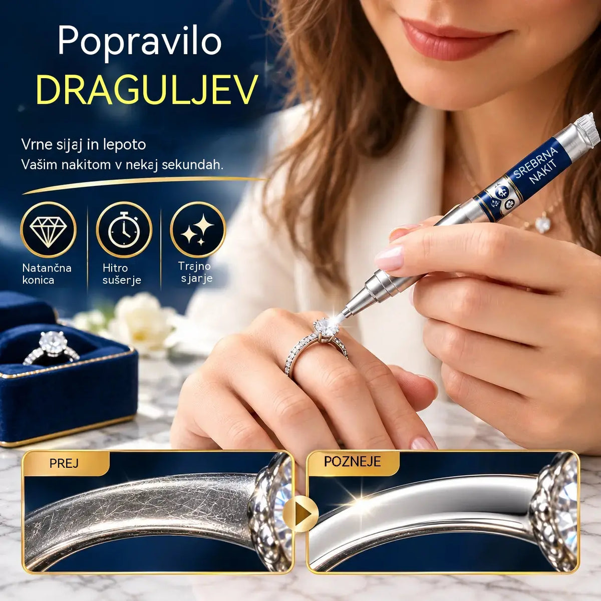 🔥 Časovno omejena ponudba: Polovična cena (50 % popust) 🔥 Svinčnik za popravilo prask in retuširanje srebrnega nakita