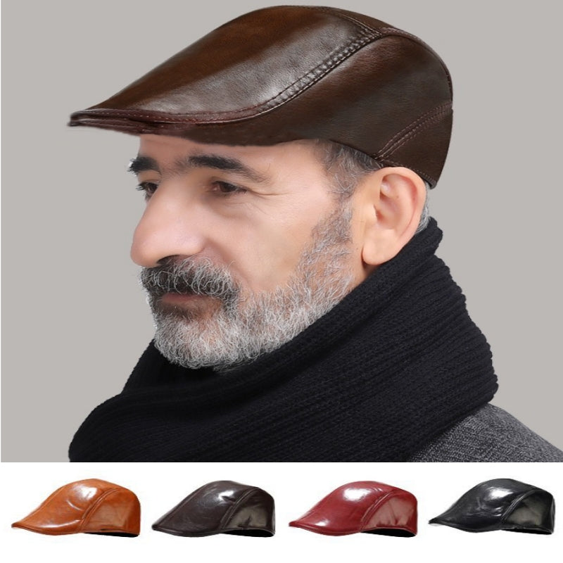 💘Stylowy, retro i ciepły męski beret na jesień i zimę.