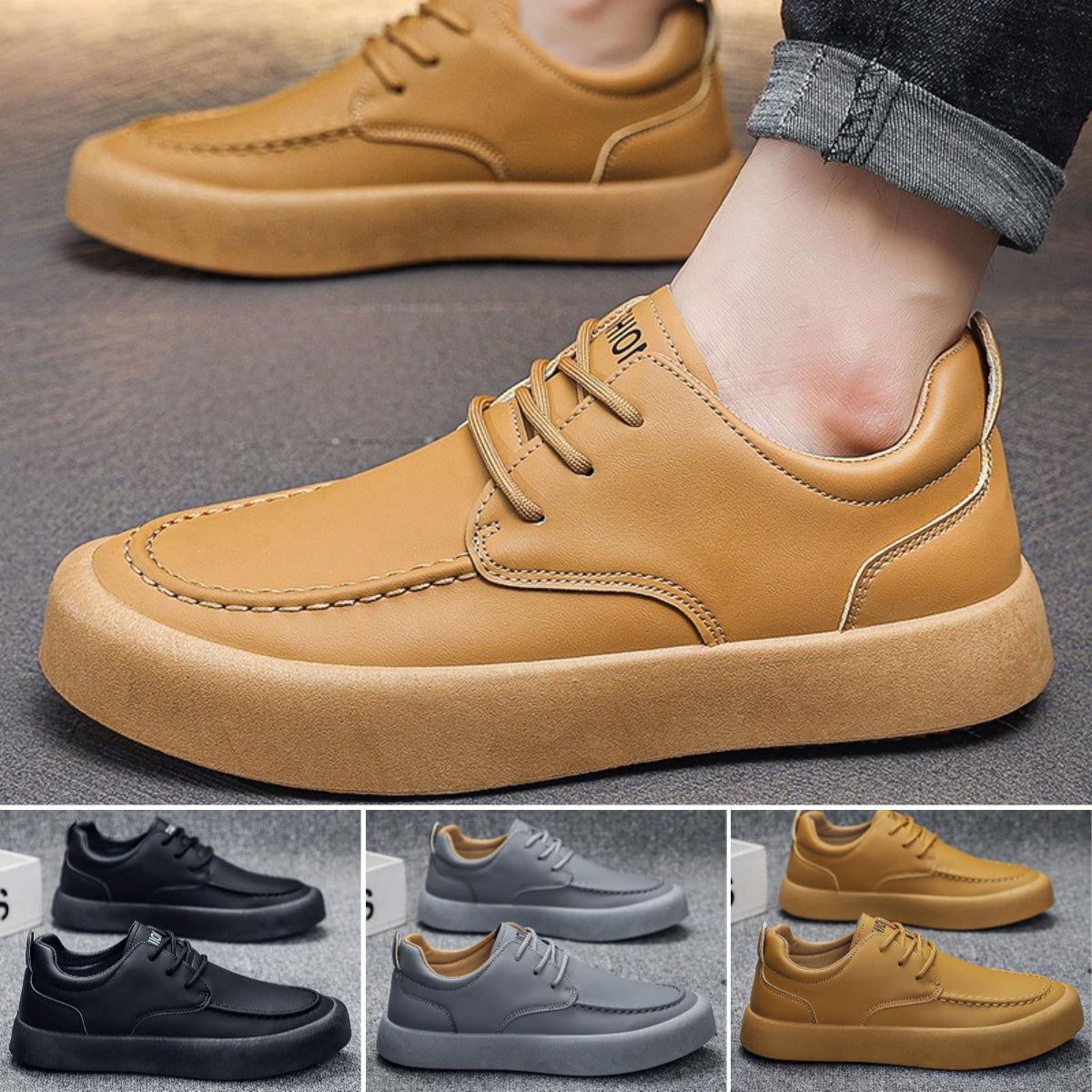 【39-46】 2025 nowa moda wiosenna brytyjskie męskie buty na co dzień w stylu retro