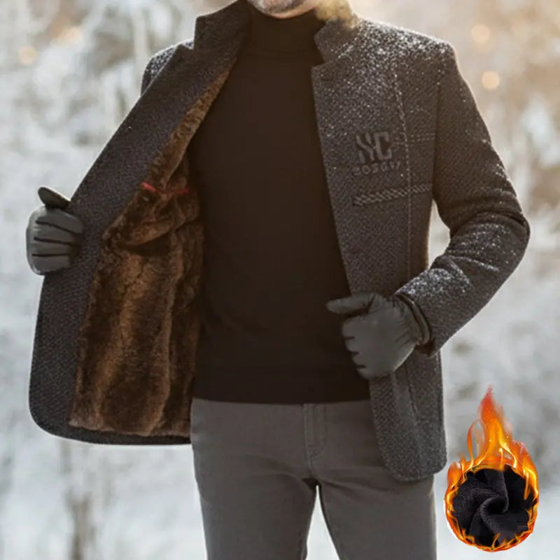 ✨Ponudba v polovični ceni!✨ Moška zimska jakna s 3D-krojem – podložena in odporna proti vetru; nepogrešljiva za hladne dni. ❄️✨ [Primerna za telesno težo 40–90 kg]