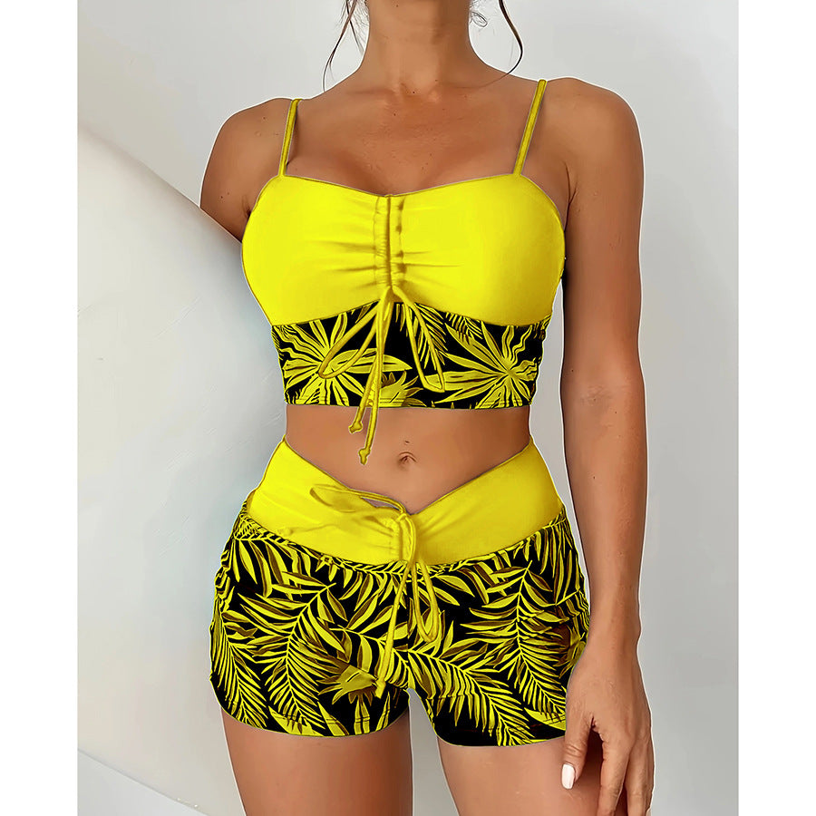 🏊‍👙🌴 Elegancki kostium kąpielowy z nadrukiem w dużym rozmiarze