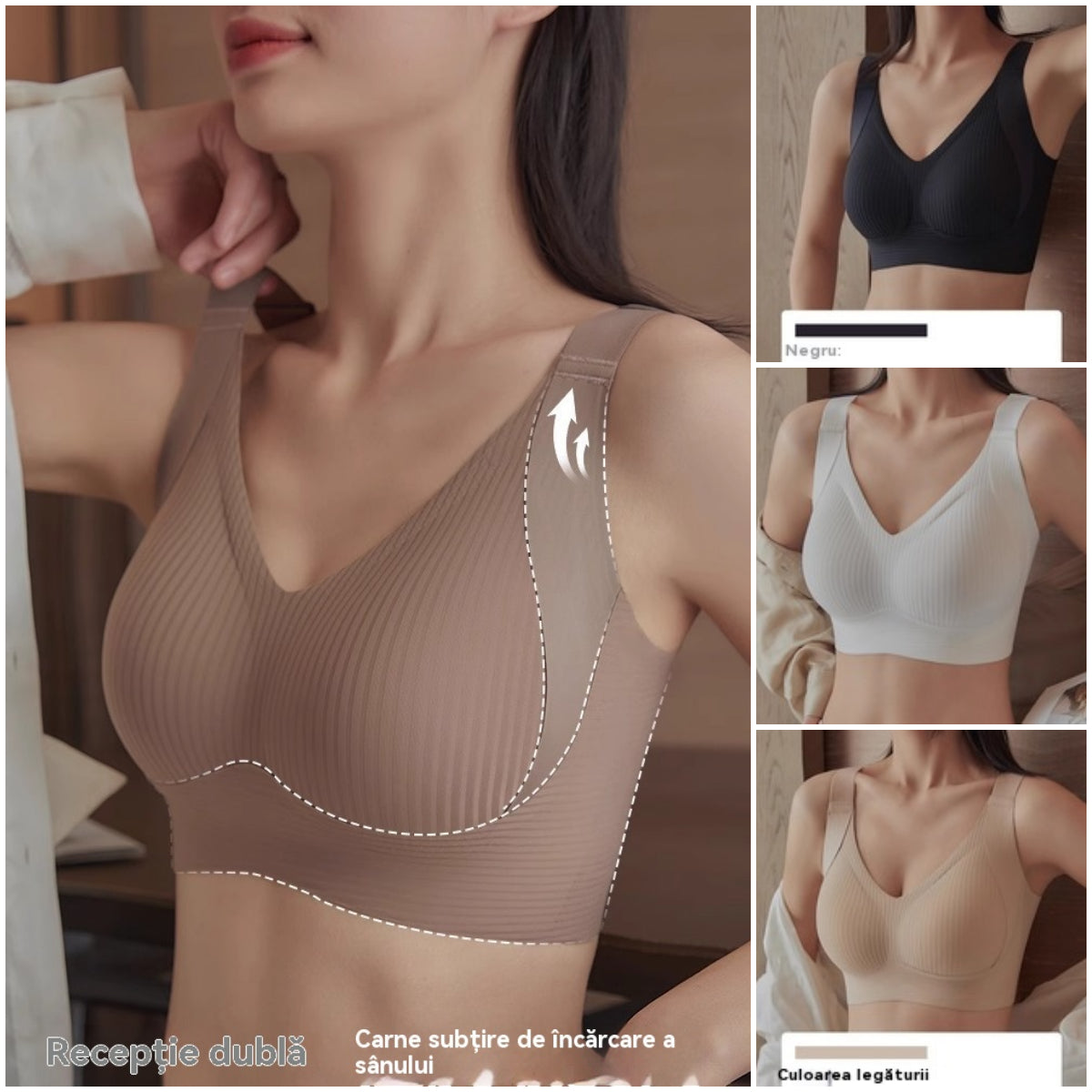 🎁😍❤️【Σετ 4 τεμαχίων】Αόρατα διαμορφωτικά σουτιέν για γυναίκες【40–95 κιλά】– άνετα, υποστηρικτικά και ιδανικά για κάθε μέρα✨