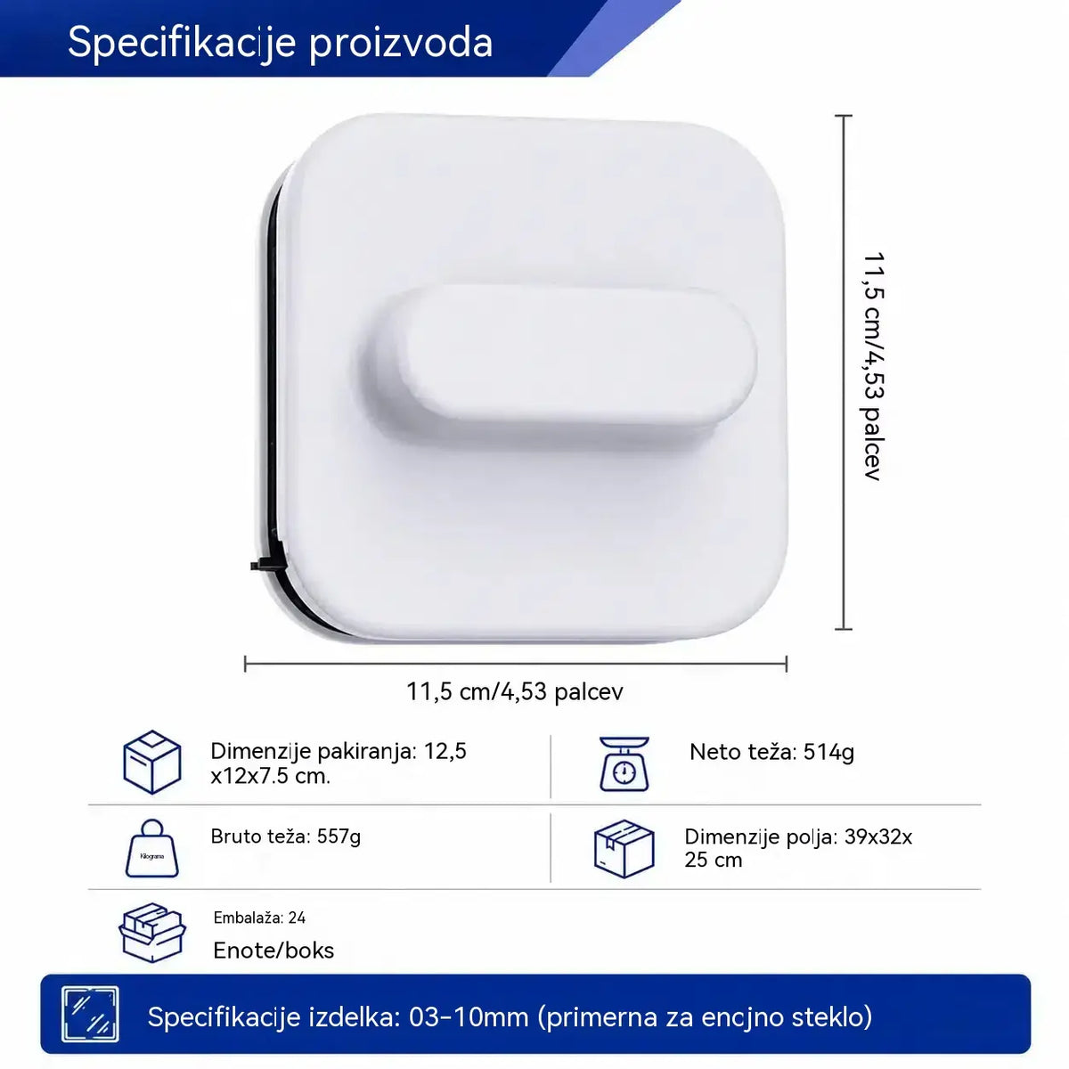 ⚡Magnetno čistilo za steklo: Poveča površino čiščenja za 30 %. Dvoslojna čistilna goba + strgalo: Popolni rezultati čiščenja z enim samim potegom! 🧊🌀