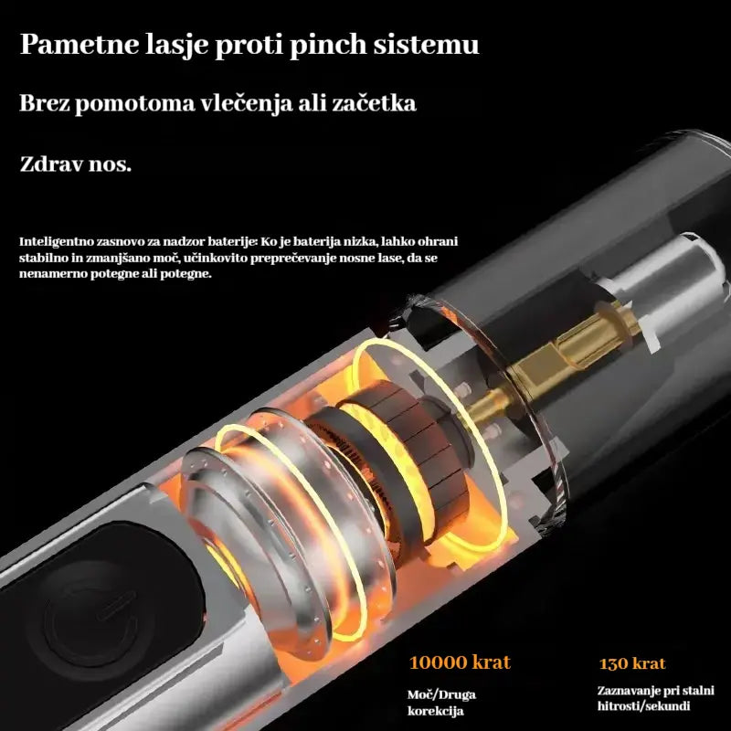 Profesionalni prirezovalnik za nos in ušesa z LED zaslonom, neboleča potovalna darila za