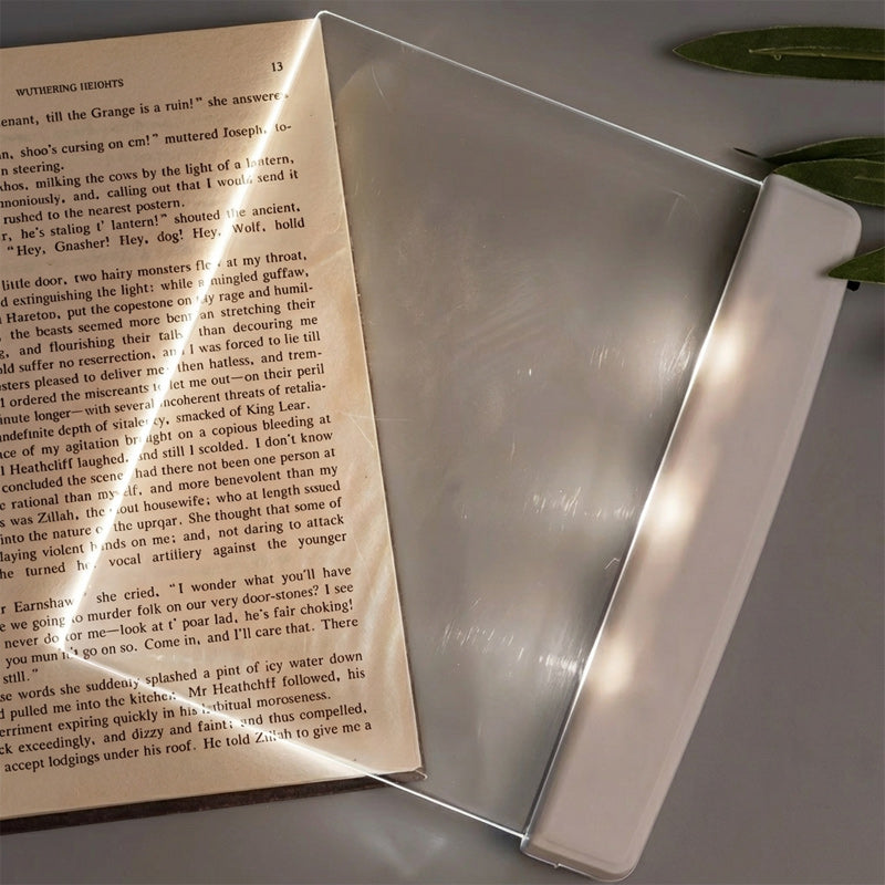 📜【Kup 1, a 1 dostaniesz gratis】💡Lampka do czytania z funkcją widzenia w nocy i płaskim panelem LED, chroniąca oczy