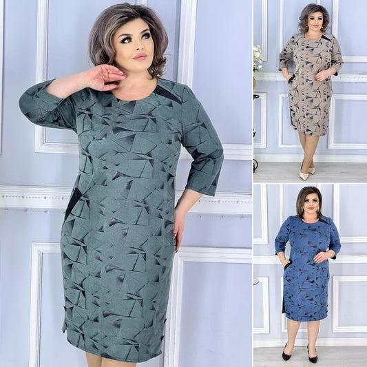 【🏆️Gorąca wyprzedaż】🌷 [S-5XL] 2025 Nowa elegancka sukienka z nadrukiem