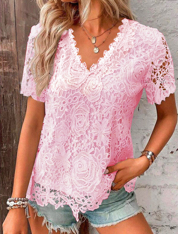 🌼🌼2026 Nova modna ženska čipkasta bluza (S-5XL)