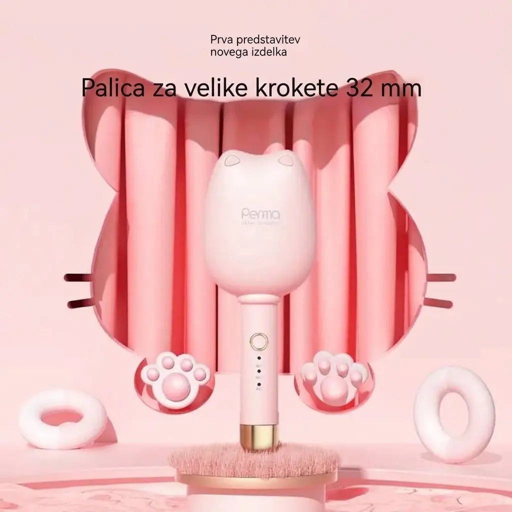 💇‍♀️ Kodralnik za lase v francoskem slogu – hitro segrevanje, nastavitev temperature in 1,5 m dolg kabel. Idealen za različne pričeske in tipe las! ✨