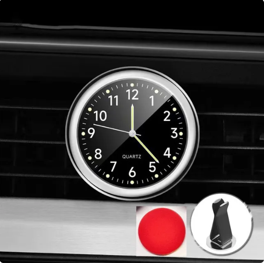 💥【Kup jeden, drugi dostaniesz gratis】🕒🕒Nowy, mały, świecący zegarek samochodowy, wyraźnie widać godzinę w nocy