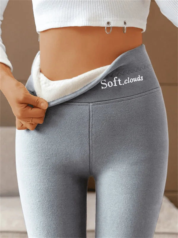 🔥【S–5XL】Meleg gyapjú leggings magas derékkal – rugalmas, kényelmes, nagy méretben