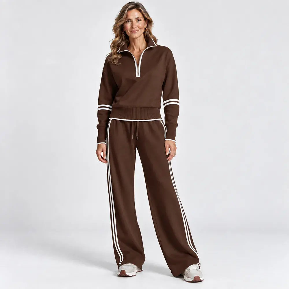 🍁 Dvodelni komplet [jakna + hlače] 32 € 🔥🖤 Vključuje ležeren športni top in široke hlače v živahnih barvah 🔥