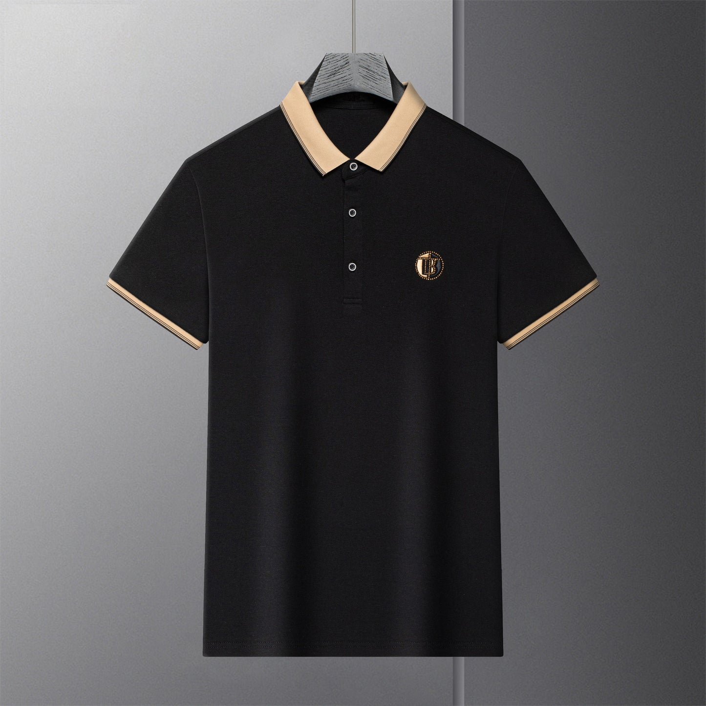 👔 【M-4XL】2025 letnia męska koszulka polo z krótkim rękawem na co dzień z haftowanymi klapami T-shirt