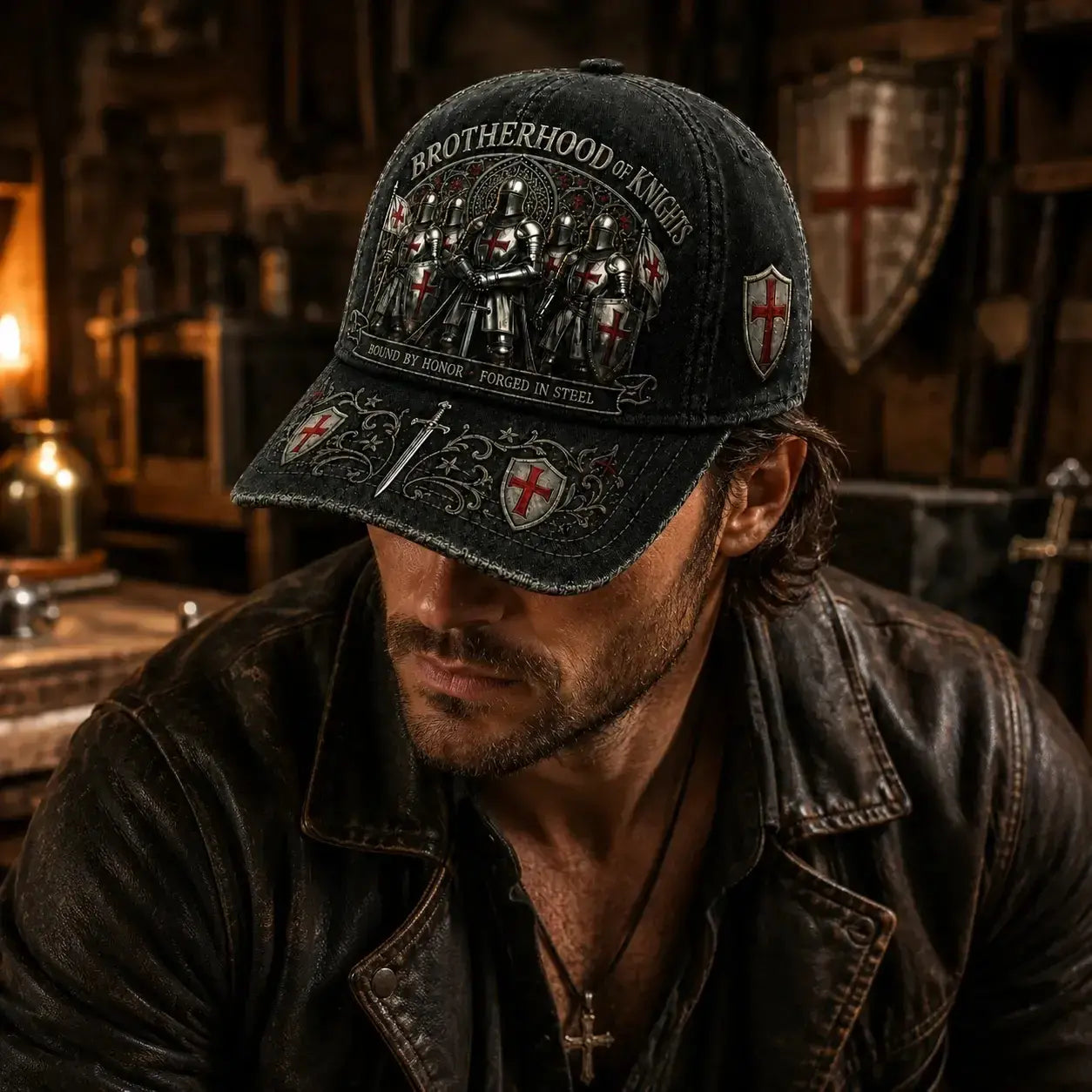 🛡️🧢 Guardian Knight baseball sapka, állítható, lélegző és napvédelemmel.