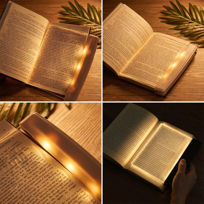 📜【Kup 1, a 1 dostaniesz gratis】💡Lampka do czytania z funkcją widzenia w nocy i płaskim panelem LED, chroniąca oczy