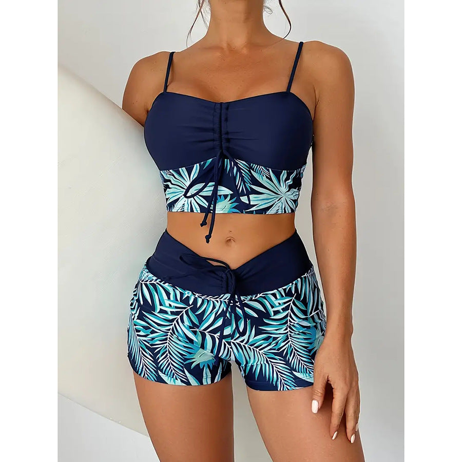 🏊‍👙🌴 Elegancki kostium kąpielowy z nadrukiem w dużym rozmiarze