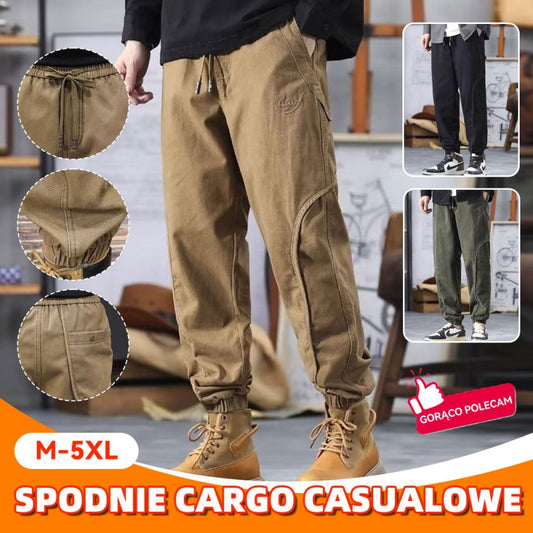 🔥Nowe spodnie cargo z 2026 roku, luźne i stylowe spodnie casualowe męskie